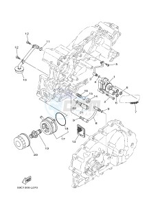 XP500 T-MAX 530 (59CF) drawing OIL PUMP