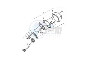 XVS A DRAG STAR CLASSIC 650 drawing TAILLIGHT