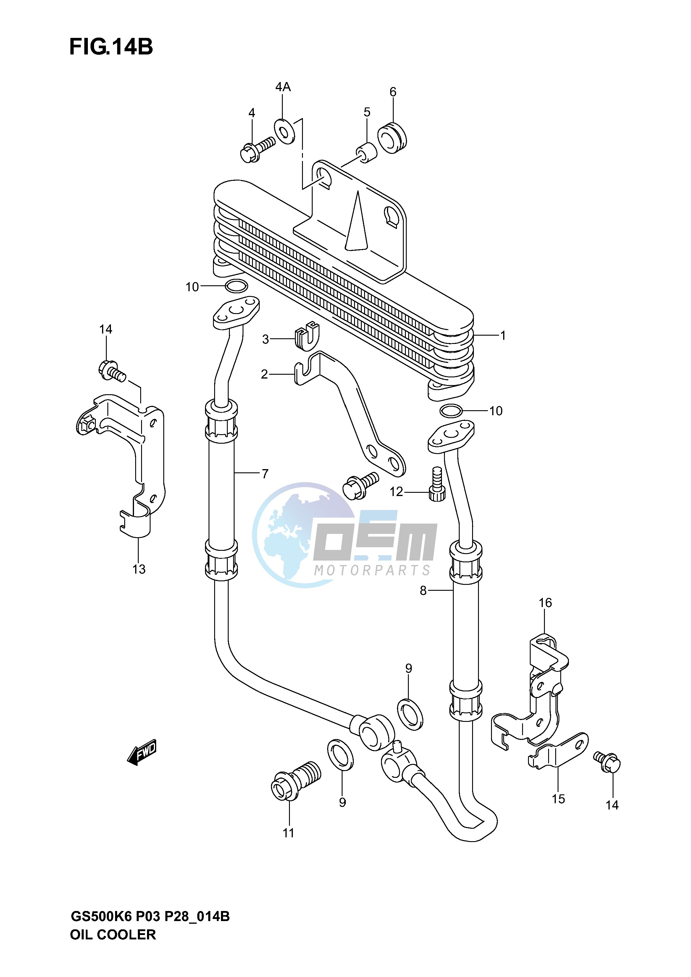 OIL COOLER (GS500F)