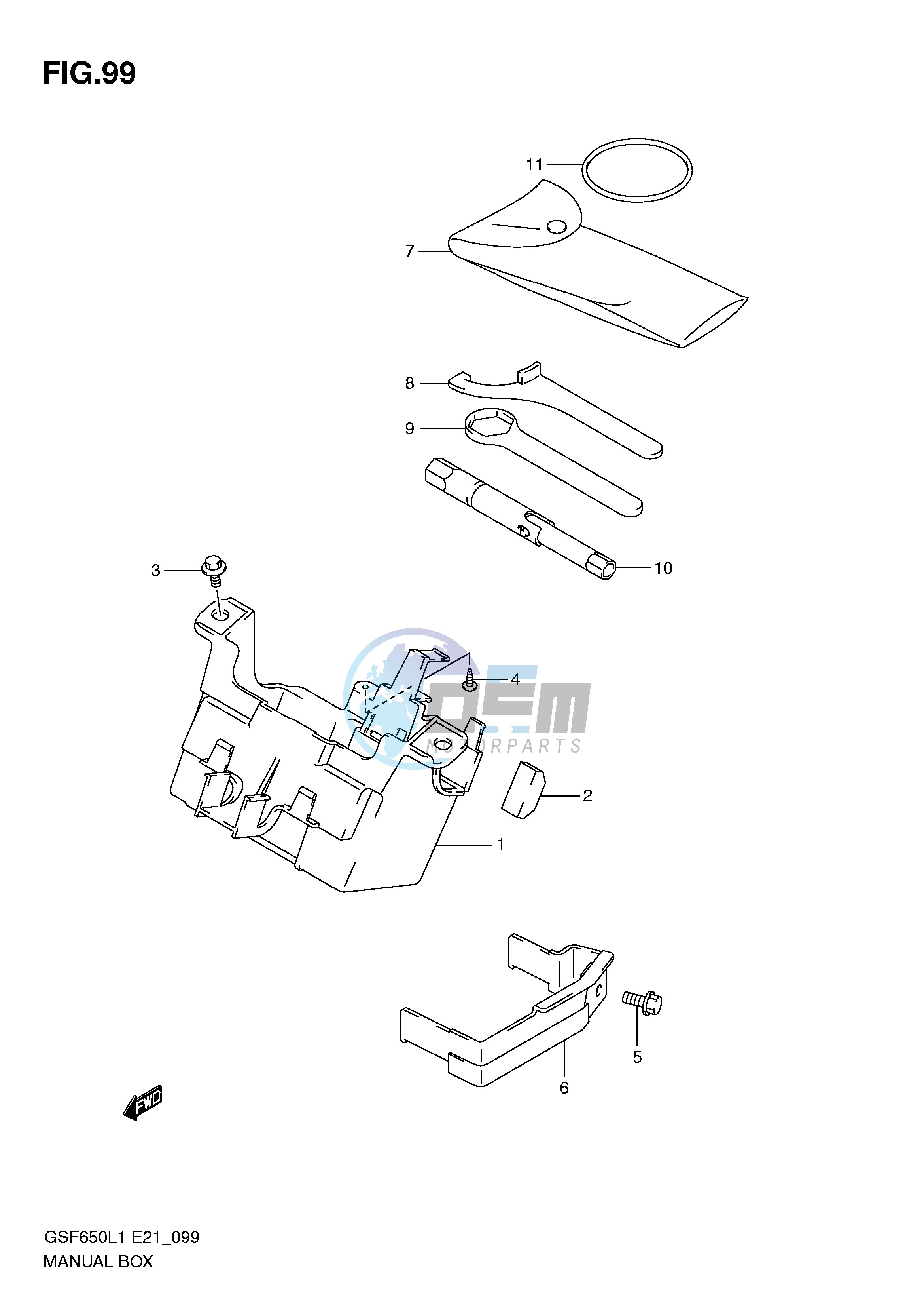 MANUAL BOX (GSF650L1 E21)