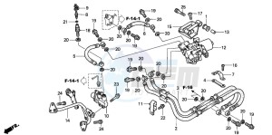 VFR800A drawing REAR BRAKE HOSE (VFR800A)