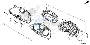 NSS125ADF Forza 125 - NSS125AD UK - (E) drawing METER