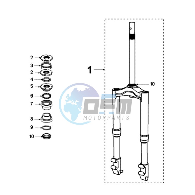 FRONT FORK / STEERINGHEAD