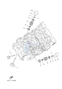 YXZ1000ETS YXZ10YESH YXZ1000R EPS SS SPECIAL EDITION (B57J) drawing VALVE