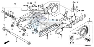 CB1000RF CB1000R 2ED drawing SWINGARM