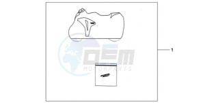 CBR1000RA9 E / ABS MKH REP drawing INDOOR CYCLE COVER