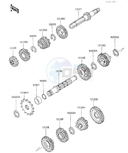 KX 80 N [BIG WHEEL] (N1) [BIG WHEEL] drawing TRANSMISSION