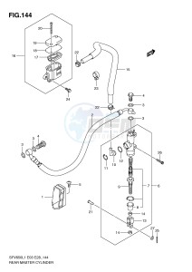 SFV650 (E3-E28) Gladius drawing REAR MASTER CYLINDER (SFV650L1 E3)