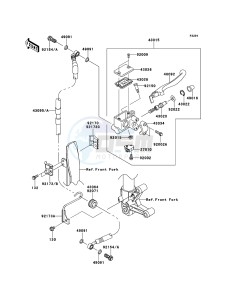 D-TRACKER 125 KLX125DEF XX (EU ME A(FRICA) drawing Front Master Cylinder