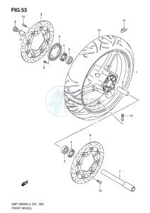 GSF-1250S ABS BANDIT EU drawing FRONT WHEEL