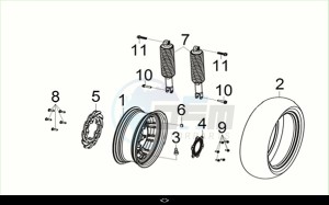 CRUISYM a 300 (LV30W3-EU) (M3) drawing RR. CAST WHEEL