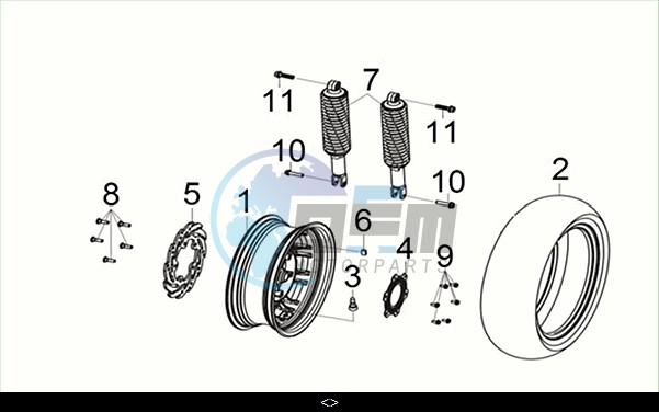 RR. CAST WHEEL