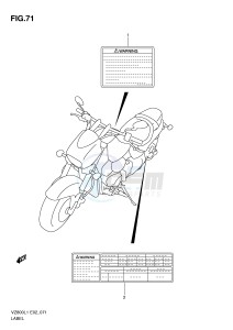 VZ800 (E2) MARAUDER drawing LABEL (VZ800L1 E24)