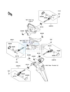 NINJA 250R EX250KBFA GB XX (EU ME A(FRICA) drawing Turn Signals