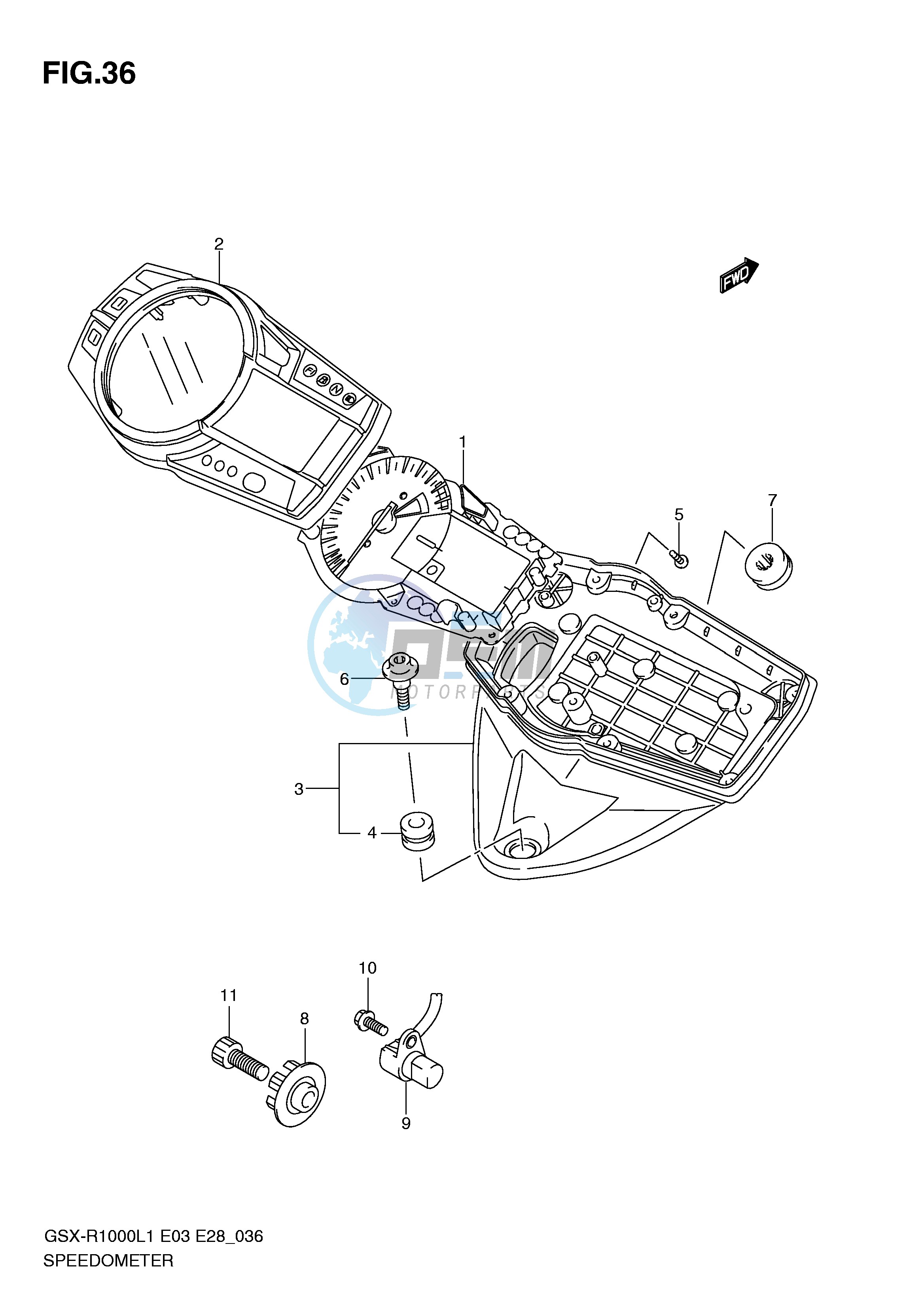 SPEEDOMETER (GSX-R1000L1 E28)