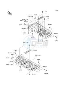 KVF700 D [PRAIRIE 700 4X4 TEAM GREEN SPECIAL EDITION] (6F) D6F drawing FOOTRESTS