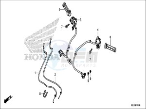 NC750JH Europe Direct - (ED) drawing SWITCH/CABLE