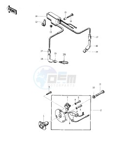 KZ 400 D (D) drawing IGNITION -- 74 -75 KZ400_KZ400D- -