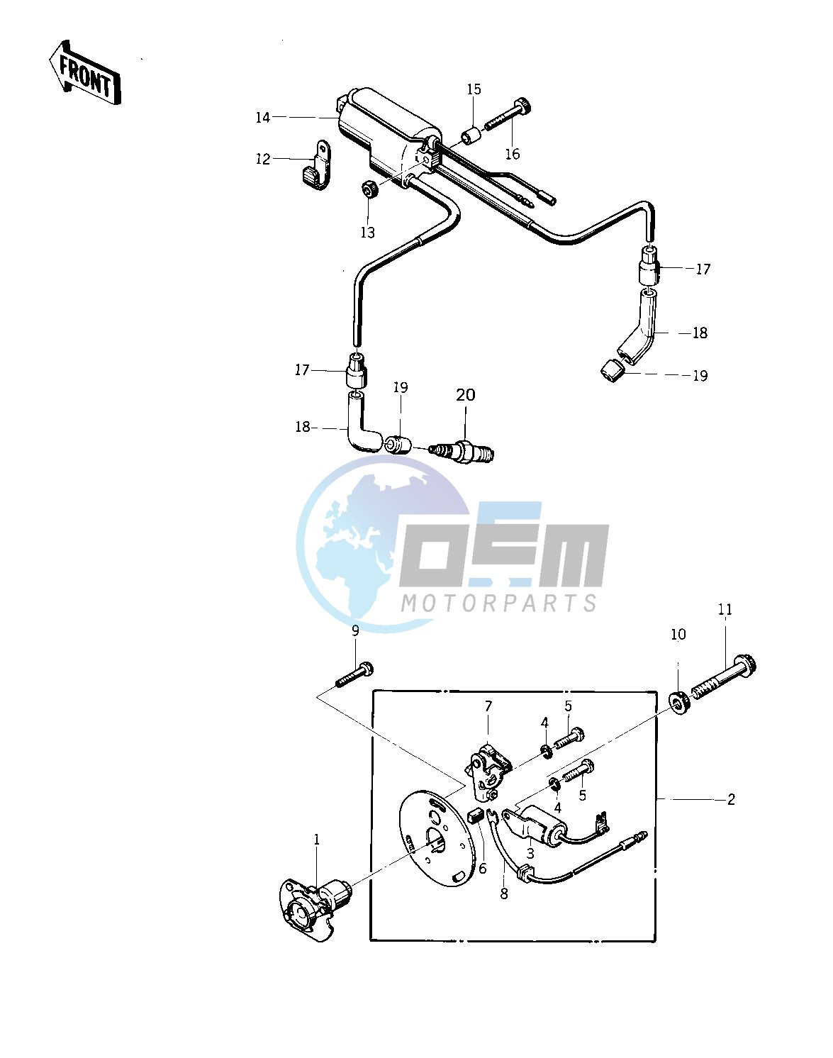 IGNITION -- 74 -75 KZ400_KZ400D- -