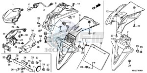 NC750SAF NC750S 4ED - (4ED) drawing TAILLIGHT