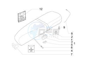 LX 150 4T ie Touring drawing Saddle - Tool roll