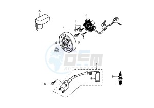 X RACE - 50 cc drawing FLYWHEEL MAGNETO