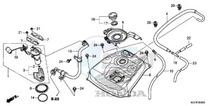 SH125AD SH125i UK - (E) drawing FUEL TANK