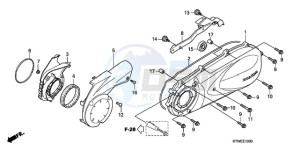 SH300A9 F / ABS CMF TBX drawing LEFT CRANKCASE COVER