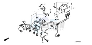 CBF1000FAB drawing SUB HARNESS