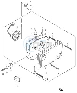 TS185ER (E1) drawing HEADLAMP (P9)