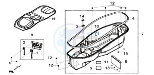 GTS 300i ABS drawing HELMET BOX