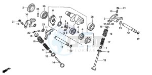 XR650R drawing CAMSHAFT/VALVE