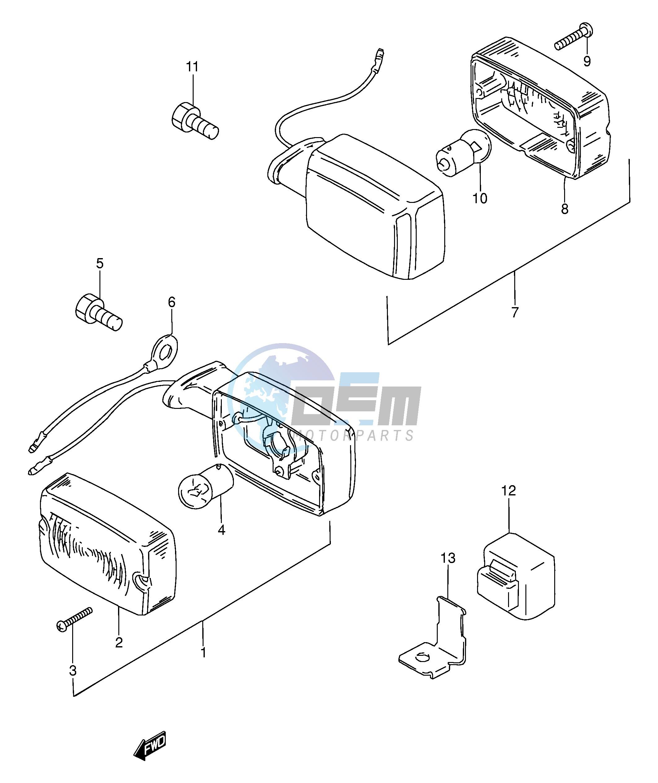 TURN SIGNAL LAMP (MODEL R E94,P48)