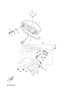 YZF-R125A YZF-R125 ABS R125 (BR61 BR61 BR61 BR61) drawing TAILLIGHT