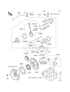 KVF 750 B (BRUTE FORCE 750 4X4I) (B6F-B7FA) A6F drawing STARTER MOTOR-- A6F- -