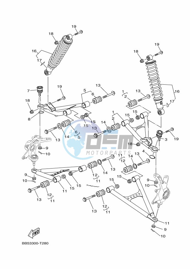 FRONT SUSPENSION & WHEEL