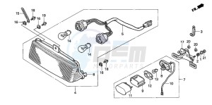 VFR750F drawing TAILLIGHT