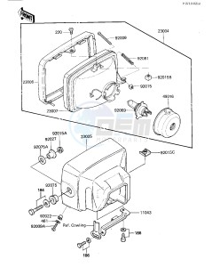 ZX 550 A [GPZ] (A1-A3) [GPZ] drawing HEADLIGHT