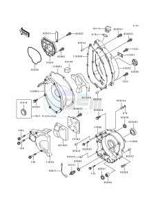 ZX 750 M [NINJA ZX-7R] (M1-M2) [NINJA ZX-7R] drawing ENGINE COVER-- S- -