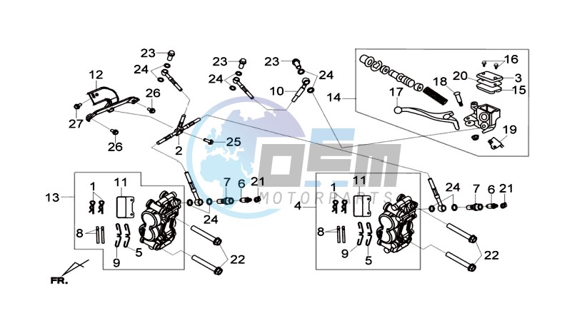 BRAKE CALIPER / BRAKE LEVER / BRAKE LINES