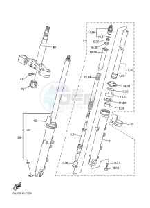 XJR1300C XJR 1300 (2PN1) drawing FRONT FORK