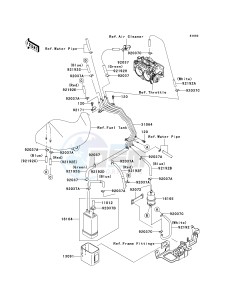 VN 2000 H [VULCAN 2000 CLASSIC] (8F-9F) H8F drawing FUEL EVAPORATIVE SYSTEM-- CA- -