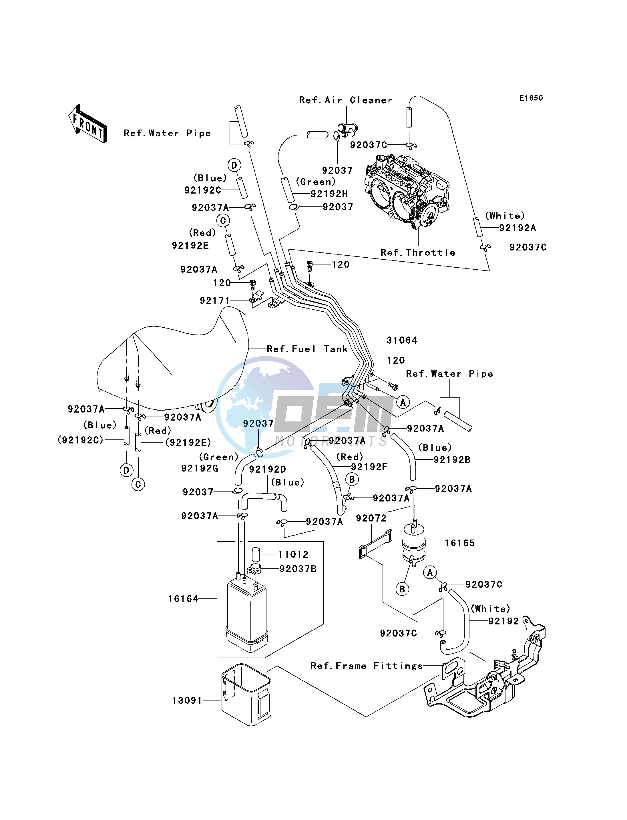 FUEL EVAPORATIVE SYSTEM-- CA- -