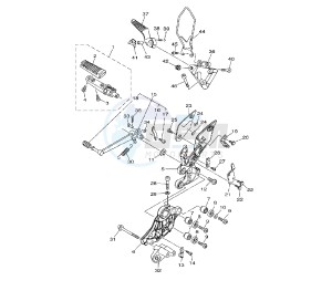 MT-01S 1700 drawing FOOTRESTS  RIGHT