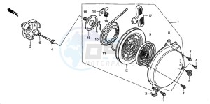 TRX450ES drawing RECOIL STARTER