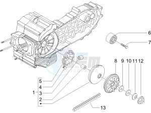 X9 500 Evolution 2006-2007 (USA) drawing Driving pulley