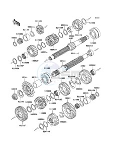 Z1000_ABS ZR1000C7F FR GB XX (EU ME A(FRICA) drawing Transmission