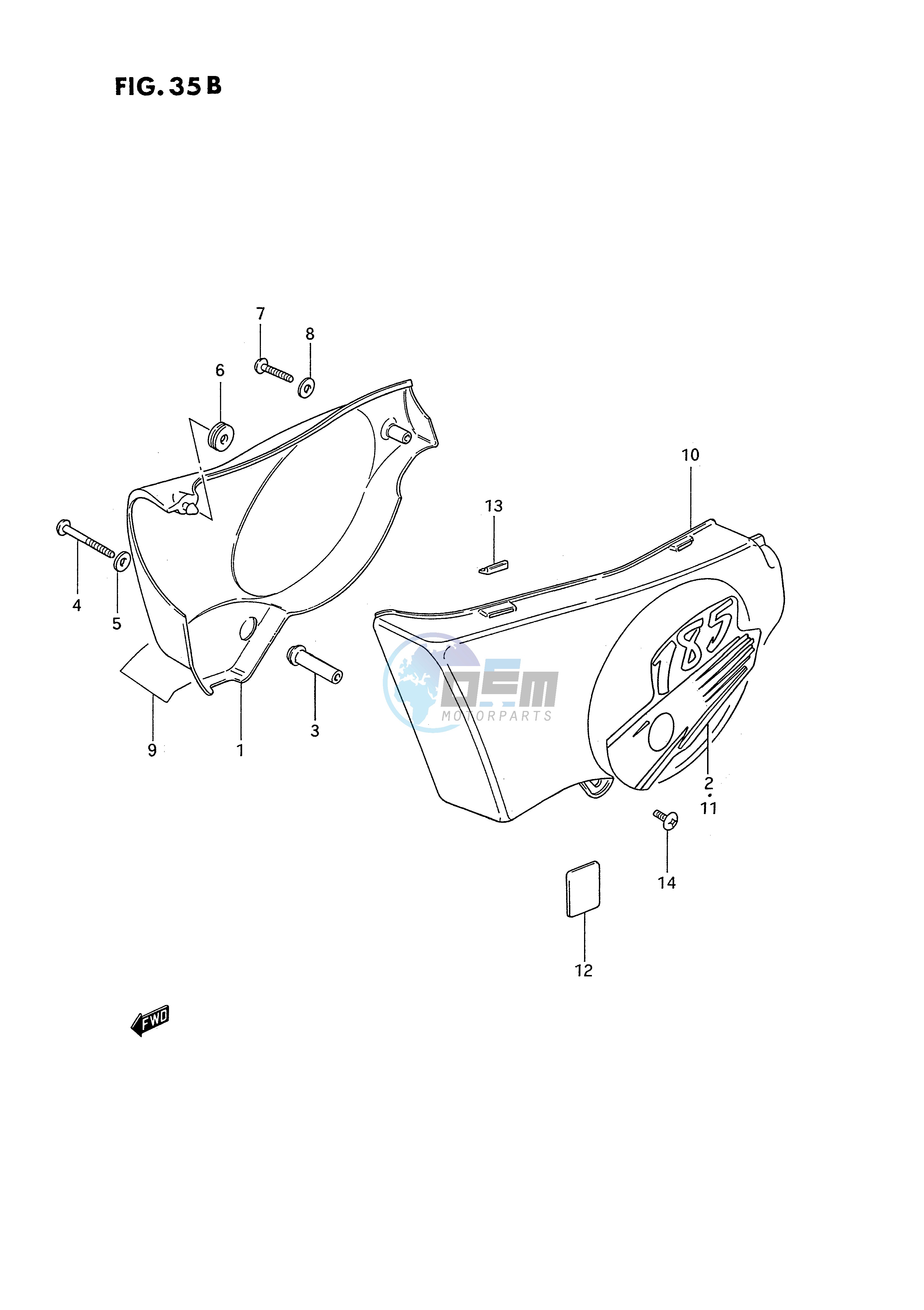 FRAME COVER (MODEL P R)