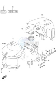 DF 150A drawing Silencer/Ring Gear Cover