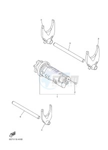 XVS950XR-A SCR950 SCR950 (BL34) drawing SHIFT CAM & FORK